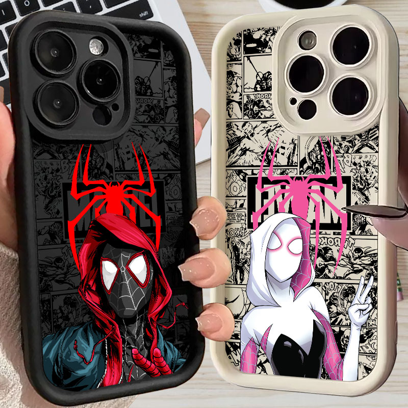 Apple Iphone 15 Pro Max - S-Spidermans M-Miles M-Morales G-Gwen M-Marvels Case
