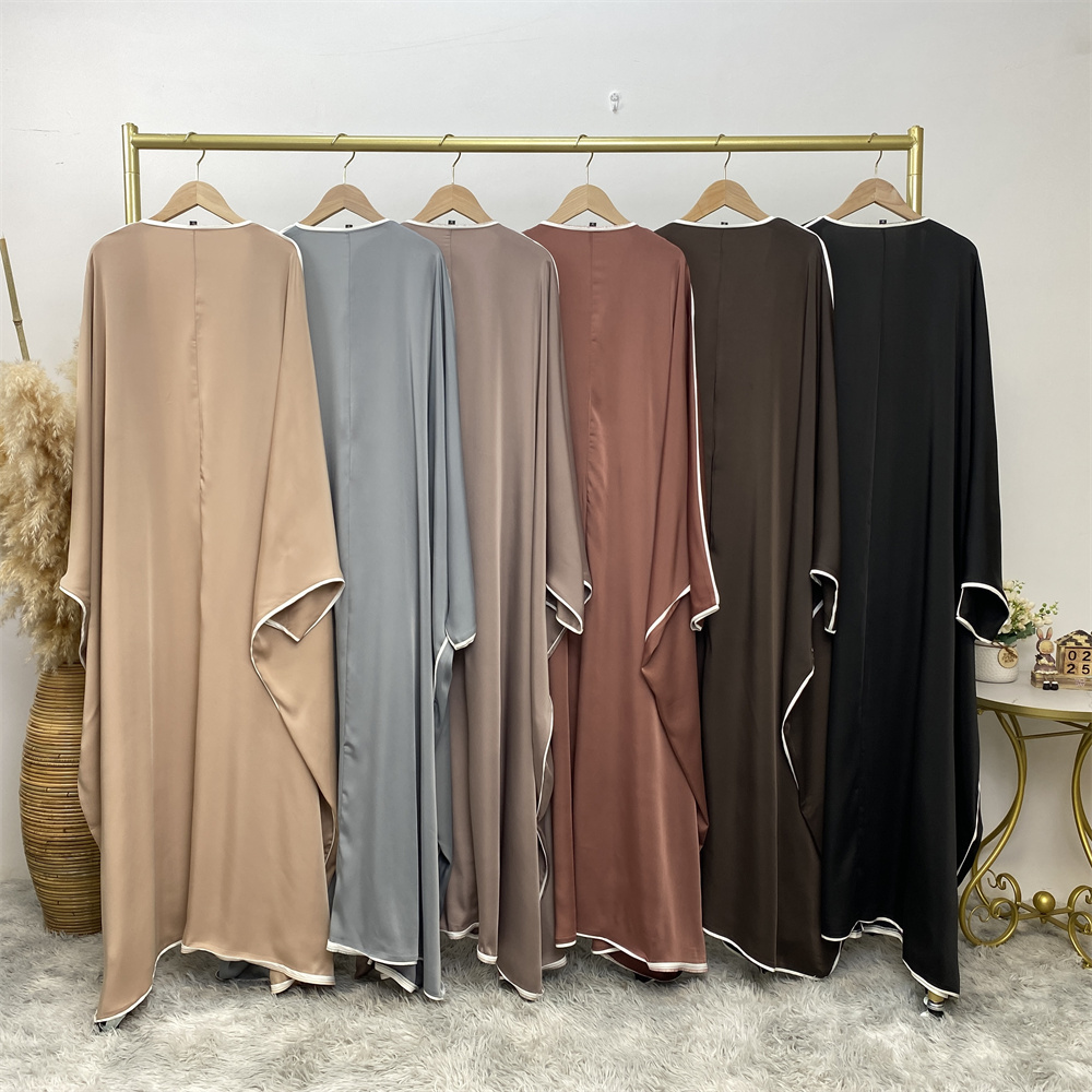 Elegant Satin Abaya Kimono for - Luxury Lifestyle Women recension och pris