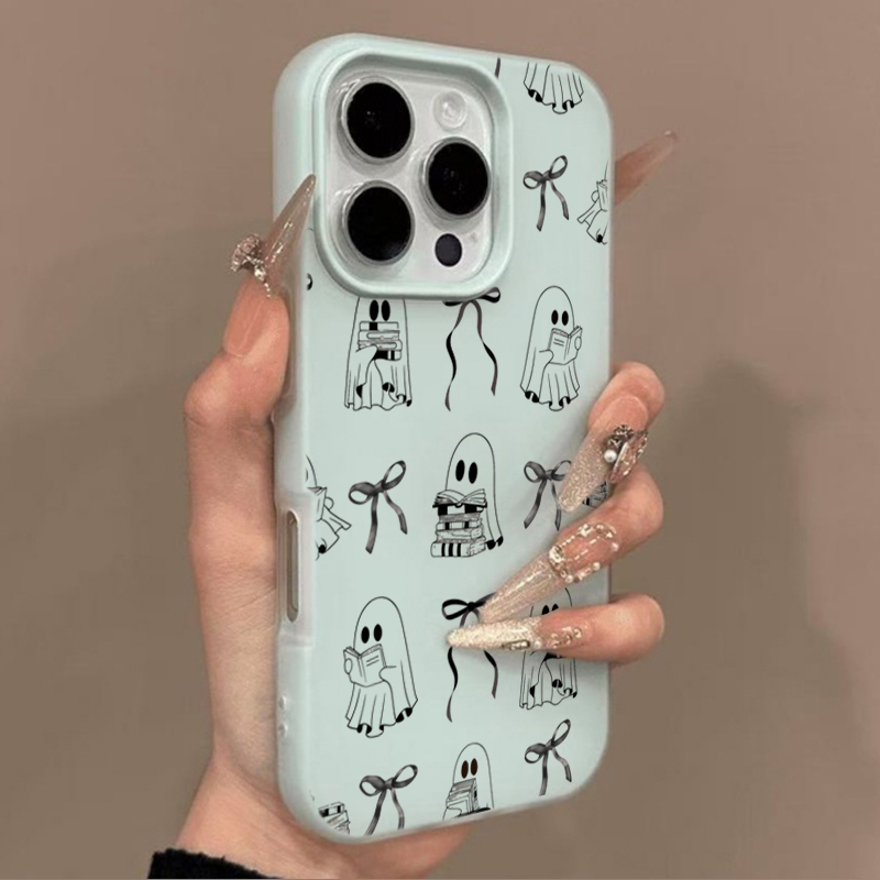 Cute Halloween Book Ghost Bow  - Apple Iphone 15 Pro Max recension och pris
